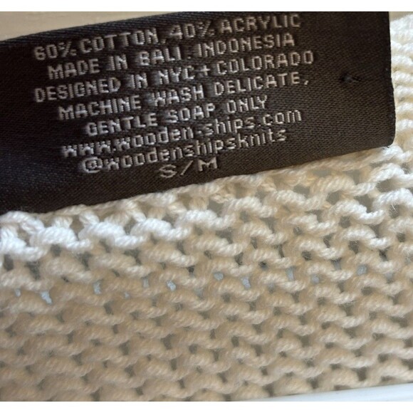 Wooden Ships Sweater Womens Small Medium White - Picture 4 of 5